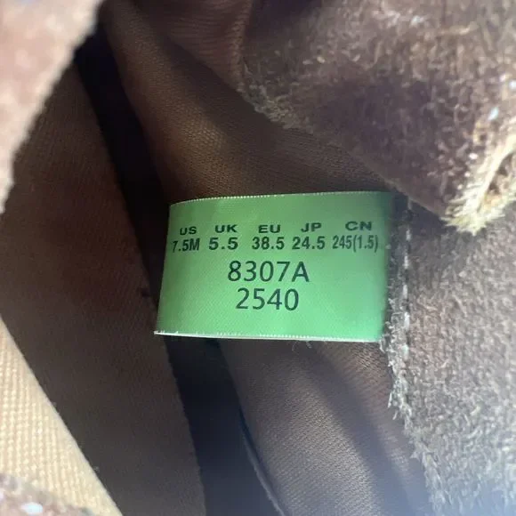 Timberland Women's Brown Leather Roll Top Lace Up Boots - 7.5 - Picture 7 of 8